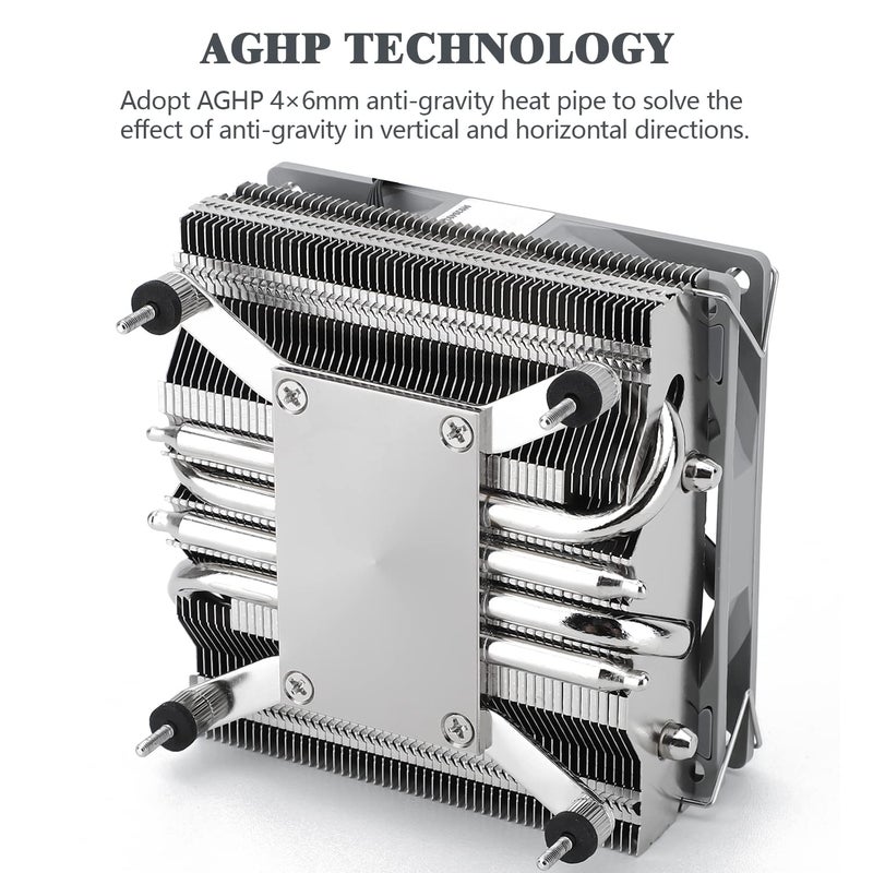 Thermalright مبرد وحدة المعالجة المركزية AXP90 X47 منخفض الارتفاع، ارتفاع 47 مم، مروحة CPU نحيفة TL-9015 PWM، مبرد ITX للكمبيوتر، متوافق مع AMD:AM4 AM5/Intel LGA1150/1151/1200/1700 - Image 1